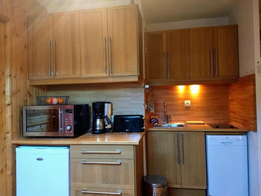 T2 Pour 4 Pers Style Chalet Pied Des Pistes Bolquère 외부 사진